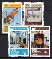 Turks & Caicos Islands 1982 Norman Rockwell Commemoration Set LHM (SG 705-708) - Turks And Caicos