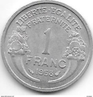 *france 1 Franc 1958  Km 885a.1 Xf+ - 1 Franc