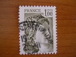 France Obl   Marianne N° 2057 Cachet Rond Noir - 1977-1981 Sabine Of Gandon
