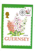 Bouquet De Fleurs.FDC - Guernsey