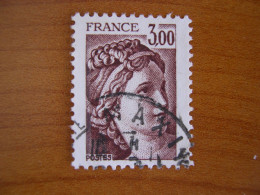 France Obl   Marianne N° 1979 Cachet Rond Noir - 1977-1981 Sabine Of Gandon