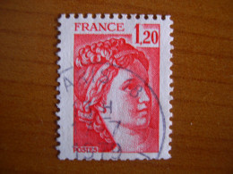 France Obl   Marianne N° 1974 Du Carnet Cachet Rond Noir - 1977-1981 Sabine Of Gandon