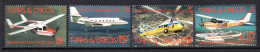 Turks & Caicos Islands 1982 Aircraft Set LHM (SG 716-719) - Turks And Caicos