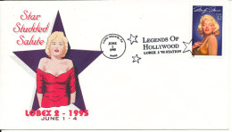 USA FDC 1-6-1995 Marylin Monroe Legends Of Hollywood With Nice Cachet - 1991-2000