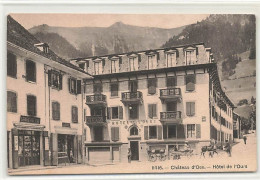 Château-d'Oex Hôtel De L'Ours Attelage 1911 - Château-d'Œx