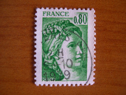 France Obl   Marianne N° 1970 Cachet Rond Noir - 1977-1981 Sabine De Gandon