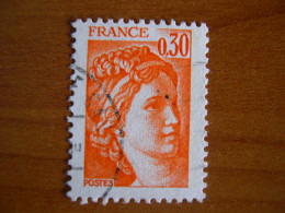 France Obl   Marianne N° 1968 Cachet Rond Noir - 1977-1981 Sabine De Gandon