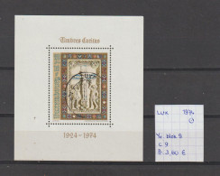 (TJ) Luxembourg 1974 - YT Blok 9 (gest./obl./used) - Blocks & Kleinbögen