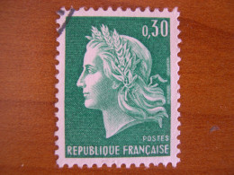 France Obl   Marianne N° 1536A Cachet Rond Noir - 1967-1970 Marianne (Cheffer)