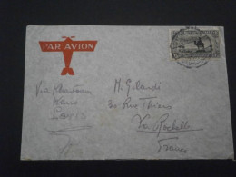 SOUDAN SUDAN LETTRE ENVELOPPE COURRIER LETTER COVER AIR MAIL AVION PLANE VIA KHARTOUM KAIRO PARIS LIGNE RAID AEROPOSTAL - Soedan (...-1951)