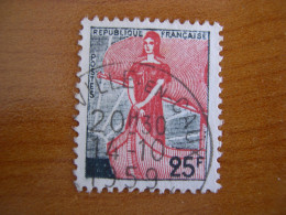 France Obl   Marianne N° 1216 Cachet Rond Noir - 1959-1960 Marianna Alla Nef