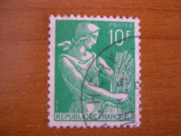 France Obl   Marianne N° 1115A Cachet Rond Noir - 1957-1959 Mietitrice