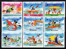 Turks & Caicos Islands 1984 Olympics, Walt Disney - 1984 LOS ANGELES - Set MNH (SG 786A-794A) - Turks And Caicos