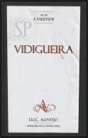 Portugal Rótulo Vinho Branco Adega Cooperativa De Vidigueira Ato III A. Saudade  White Wine Vin Blanc Alentejo DOC - Vino Blanco