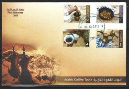 EMIRATS ARABES UNIS. N°1083-6 De 2013 Sur Enveloppe 1er Jour (FDC). Café. - Autres & Non Classés