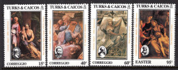 Turks & Caicos Islands 1984 Easter Set MNH (SG 805-808) - Turks And Caicos