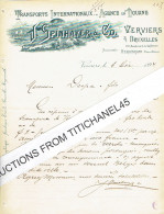 1894 VERVIERS - BRUXELLES - HERGENRATH -J. SPINHAYER & Co -Transports Internationaux - Agence En Douane - Autres & Non Classés