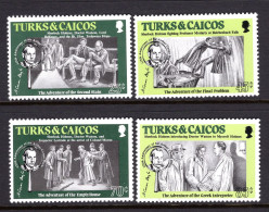 Turks & Caicos Islands 1984 125th Birth Anniversary Of Sir Arthur Conan Doyle Set MNH (SG 813-816) - Turks And Caicos