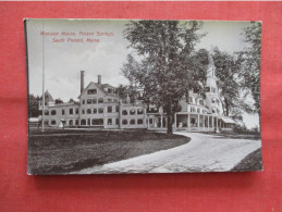 Mansion House Poland Springs. South Poland.  Maine    Ref 6304 - Autres & Non Classés