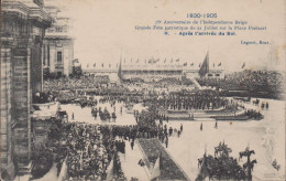 BELGIQUE BRUXELLES 1830-1905 75e ANNIVERSAIRE DE L'INDEPENDANCE BELGE APRES L'ARRIVEE DU ROI  PRECURSEUR - Feste, Eventi