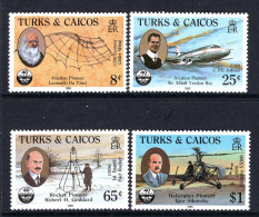 Turks & Caicos Islands 1985 40th Anniversary Of International Civil Aviation Organization Set MNH (SG 834-837) - Turks And Caicos