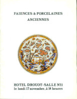 Faïences Et Porcelaines Anciennes. Ouvrages Sur La Céramique . Vente Hôtel Drouot - Literatur & Software