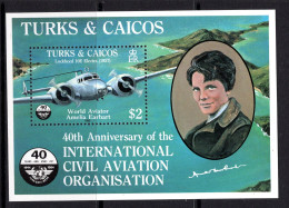 Turks & Caicos Islands 1985 40th Anniversary Of International Civil Aviation Organization MS MNH (SG MS838) - Turks And Caicos