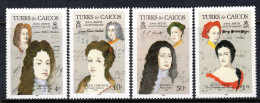 Turks & Caicos Islands 1985 300th Birth Anniversary Of George Frederick Handel Set MNH (SG 858-861) - Turks And Caicos