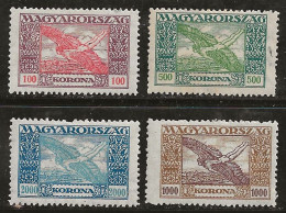 Hongrie 1924 N° Y&T : 6 à 9 * - Unused Stamps