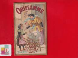 Calendrier 1896 Oriflamme Pétrole De Luxe Imp. Leménil Asnières Marchande Bidons  Colleur Affiche - Kleinformat : ...-1900