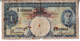 MALAISIE - 1 Dollar 1er Juillet 1941 - Malaysie
