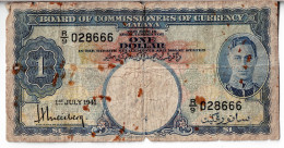 MALAISIE - 1 Dollar 1er Juillet 1941 - Malesia