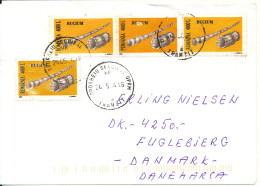 Romania Cover Sent To Denmark 24-5-2004 Topic Stamps Music Instruments - Lettres & Documents