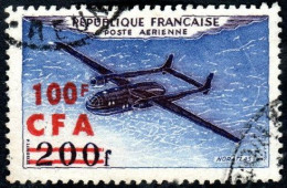 Réunion Obl. N° PA 53 - Aviation - L'avion Noratlas - Surcharge 100f CFA Sur 200f - Airmail