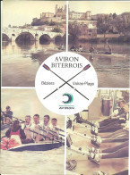 Affichette Flyer Dépliant Aviron Biterrois Béziers Valras-Plage Sport Nautique Rudern  Rowing Roeien Remo Canottaggio - Remo