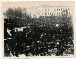 ORIGINELE FOTO 1909  11.5 X 9 CM  - JOYEUSE ENTREE DU ROI ALBERT  PORTE D'ANVERS   2 SCANS - Avenues, Boulevards