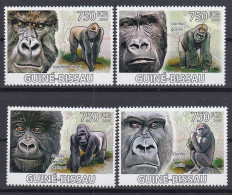 Guinea-Bissau 2009- GORILLES - MNH - Michel  12,00 Eur. - Gorilla