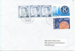 Luxembourg Cover Sent To Denmark 14-9-2004 Topic Stamps - Cartas & Documentos