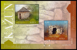 Croazia / Croatia 2009: Foglietto Casette In Pietra (cong. Slovenia )/ Stone Cottages S/S (joint Issue W. Slovenia) ** - Joint Issues