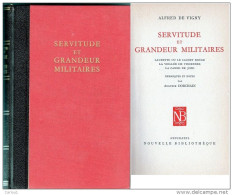 C1 Alfred De VIGNY Servitude Et Grandeur MILITAIRES Relie PORT INCLUS FRANCE - Francese