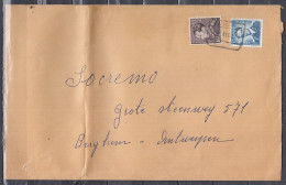 Brief Van Buggenhout (spoorwegstempel) Naar Berchem - 1936-51 Poortman