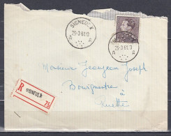 Aangetekende Brief Van Signeulx A Naar Ruette - 1936-1951 Poortman