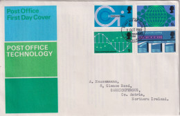 1969 Grossbritannien > FDC, Mi:GB 528-531, Sn:GB 601-604, Yt:GB 575-578, Post Office Technology - 1952-1971 Em. Prédécimales