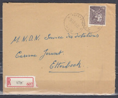 Aangetekende Brief Van Ath F Naar Etterbeek - 1936-1951 Poortman