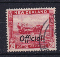 New Zealand: 1936/61   Harvesting 'Official' OVPT   SG O127c   6d  [Perf: 14½ X 14]  Used - Servizio