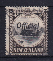 New Zealand: 1936/61   Mitre Peak 'Official' OVPT   SG O126c   4d  [Perf: 14 X 14½]  Used - Servizio