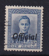 New Zealand: 1938/51   KGVI 'Official' OVPT   SG O140   3d    Used - Dienstmarken