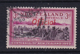 New Zealand: 1940   Centennial - Official OVPT   SG O146   3d    Used - Servizio