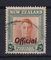 New Zealand: 1947/51   KGVI 'Official' OVPT   SG O158   2/-  [Wmk Sideways Plate 1]    Used - Dienstzegels