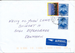 Thailand Cover Sent Air Mail To Denmark - Thailand